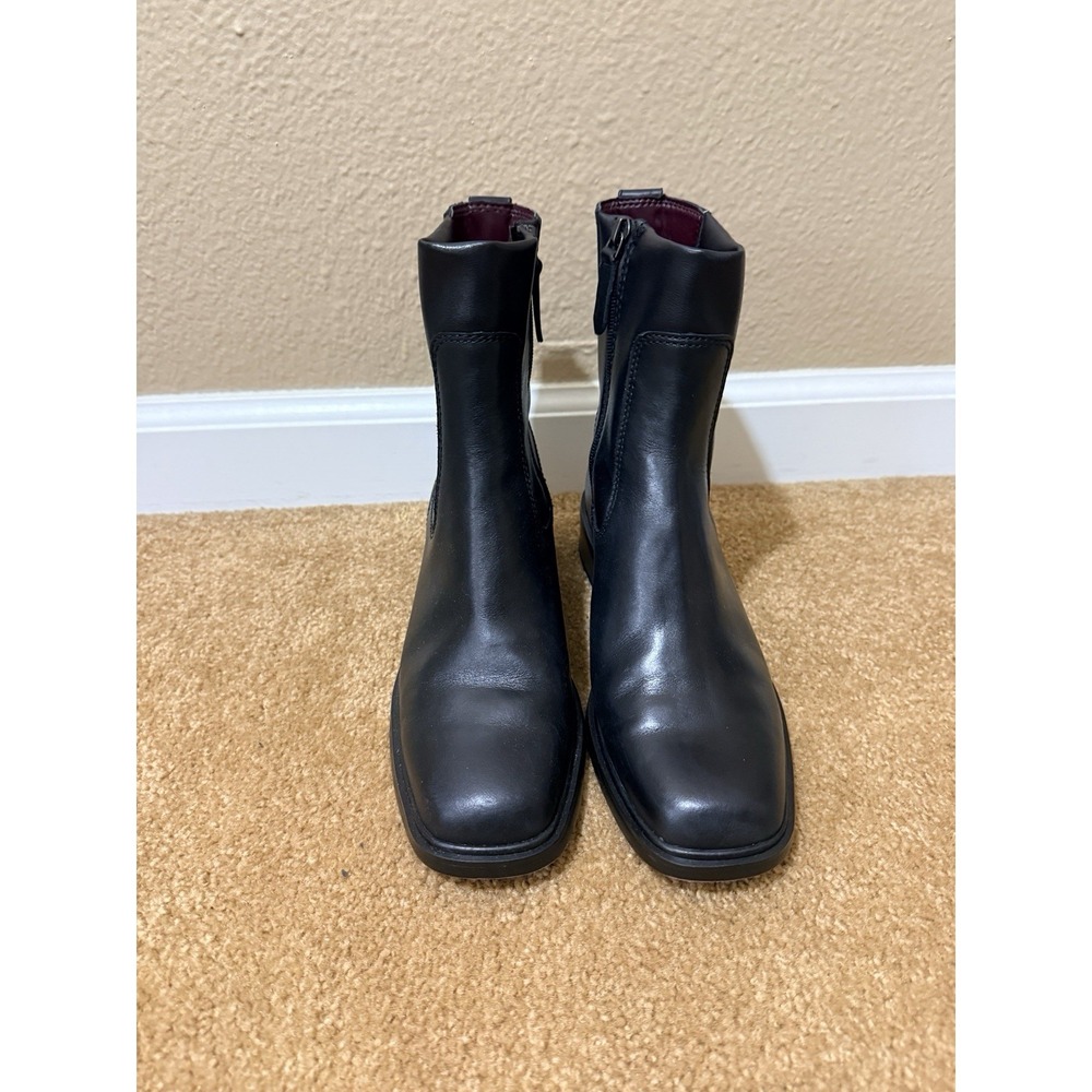 Franco Sarto Womens Gracelyn Ankle Boot Black Sz 8 Leather New - Picture 3 of 8